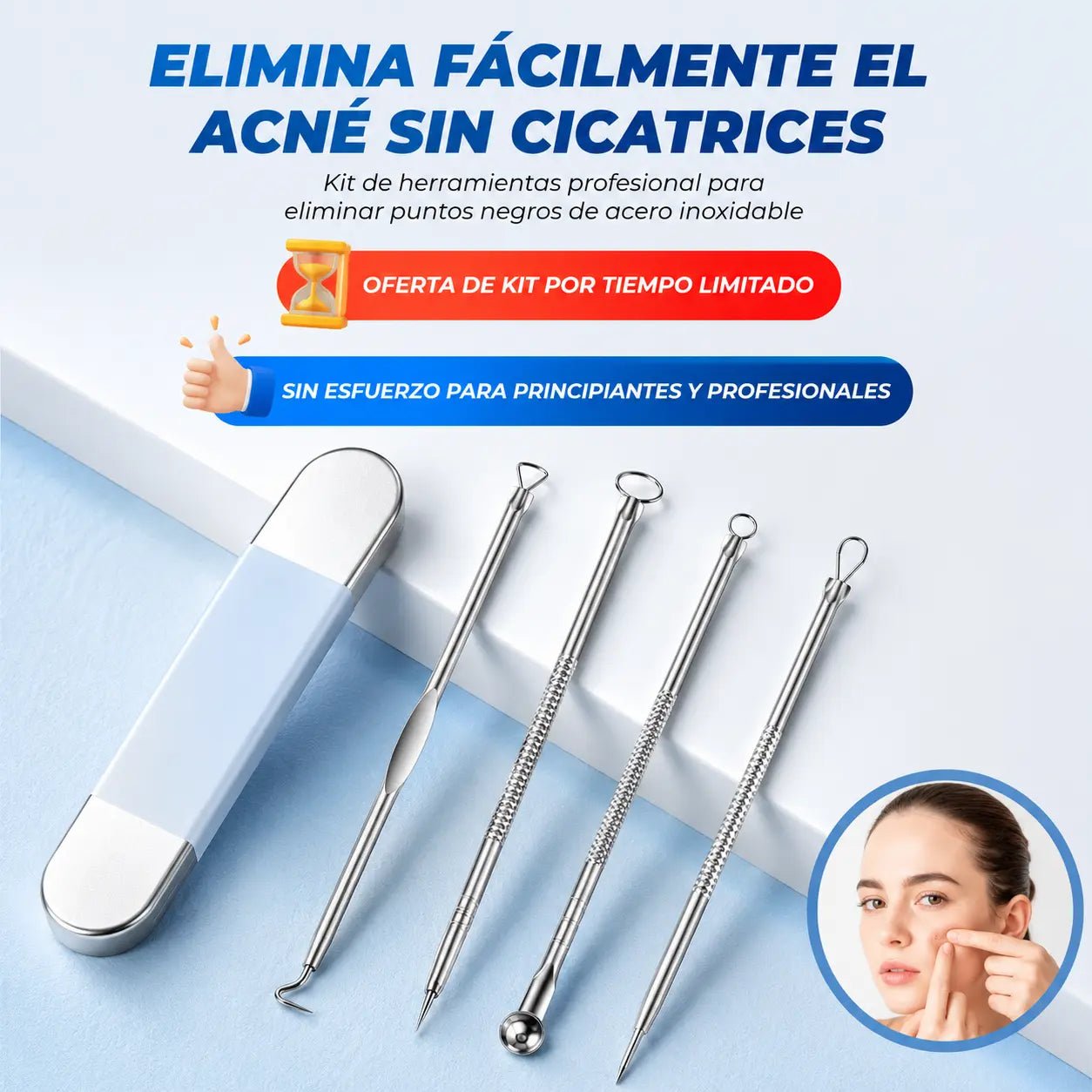 Kit Acné 4 en 1 · Elimina puntos negros y espinillas desde la raíz✨
