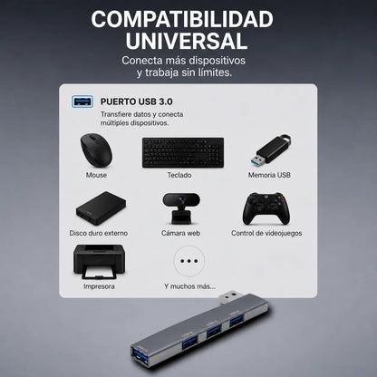 ¿Te quedaste sin puertos USB en tu computador?
