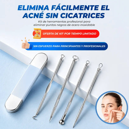 Kit para acné 4 en 1 - Todo lo que necesitas en un solo sistema