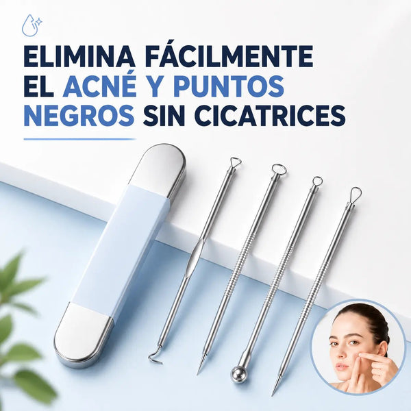 Kit para acné 4 en 1 - Elimina puntos negros y espinillas desde la raíz✨