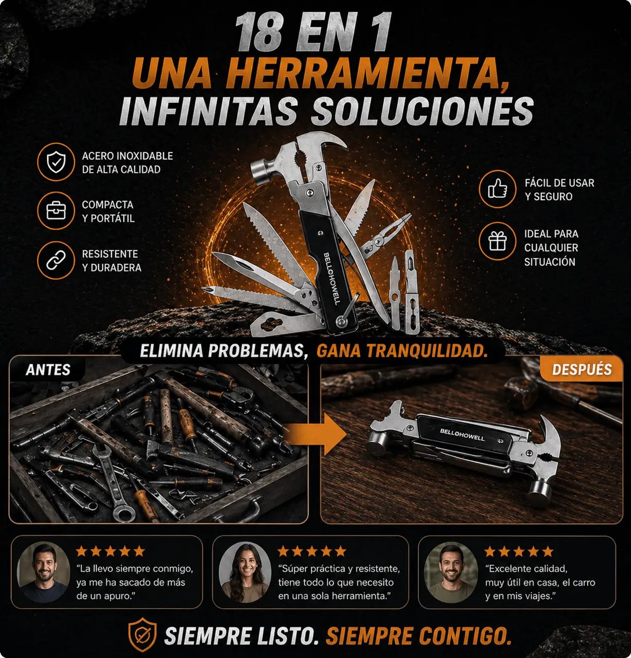 Tac tool - 18 herramientas en 1