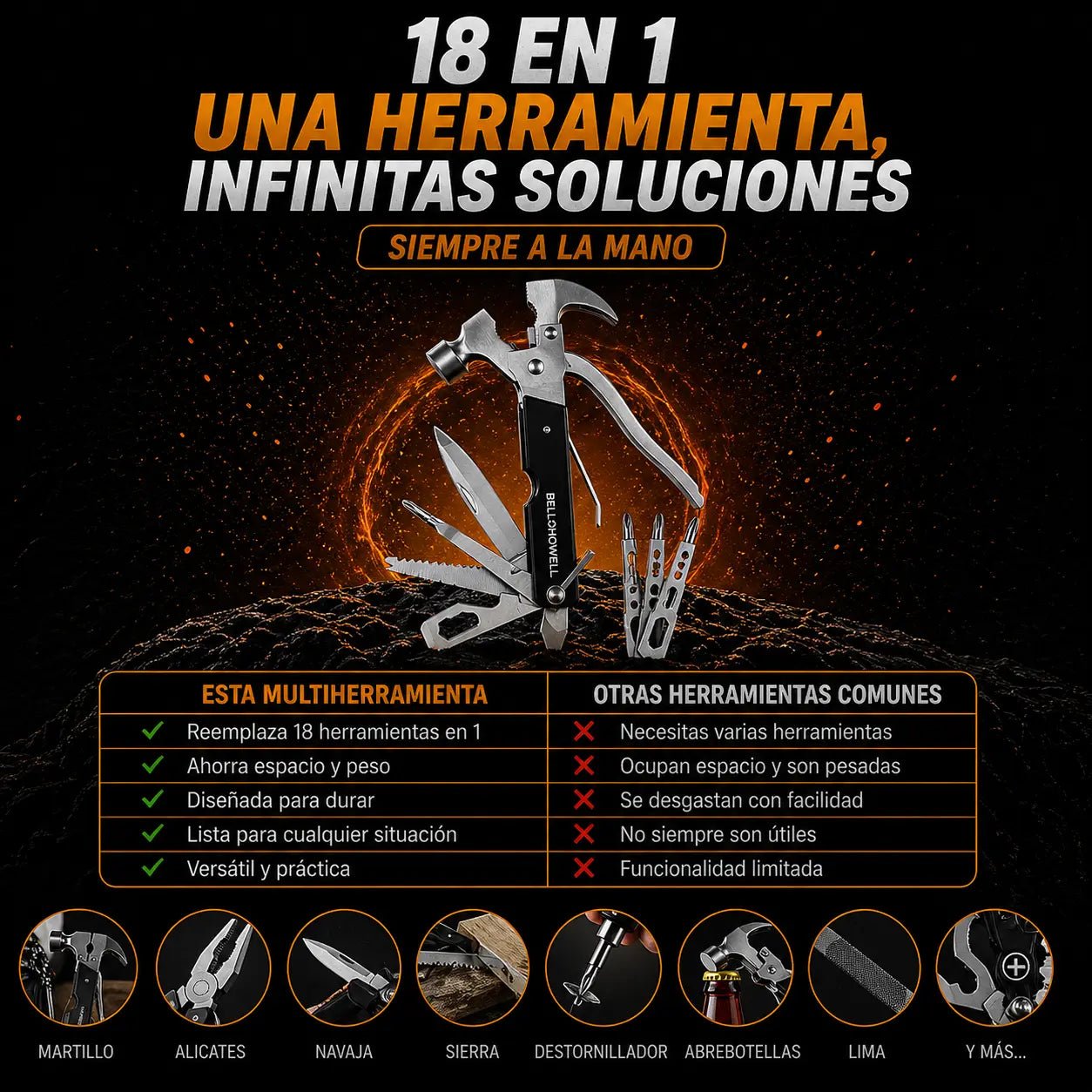 Tac tool - 18 herramientas en 1